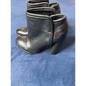 Rachel Rachel Roy Complete Black Leather Platform Ankle Boots Women 7.5 RRESTER
